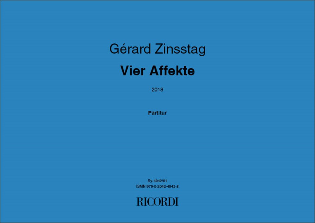 Vier Affekte 2018